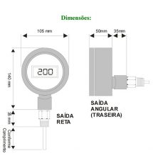 TERMÔMETRO DIGITAL – MODELO TRD-0200