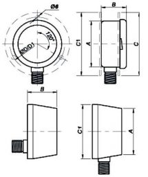 MANÔMETRO ANALÓGICO – MODELO JCO-MP